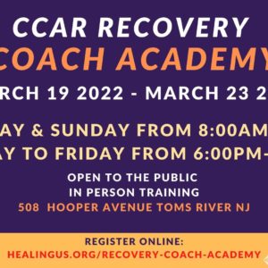 CCAR Recovery Coach Academy