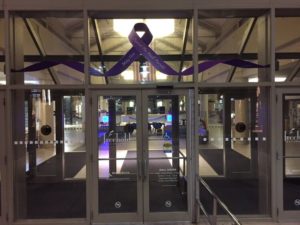 Freehold Raceway Mall turns purple for Mental Health & Substance Abuse